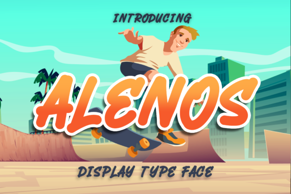 Alenos: A Playful Display Typeface for Modern Digital Design