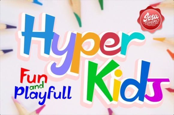 Hyper Kids: A Bold Display Font for Handmade Charm