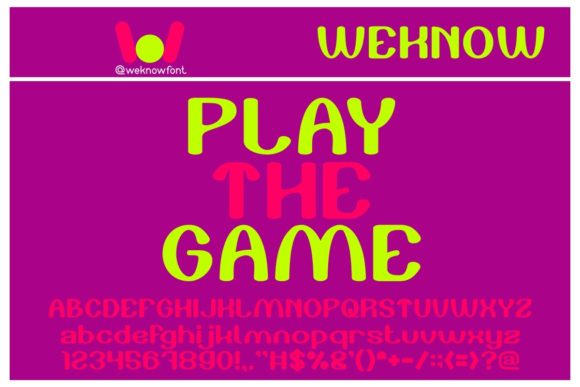 Play the Game Font: A Display Typeface for Branding That Stands Out