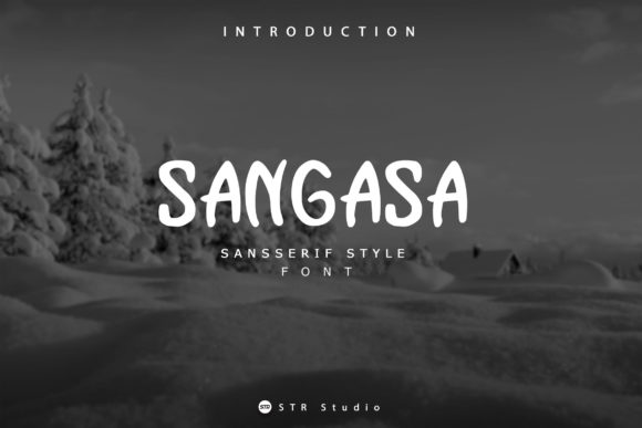 Sangasa: The Friendly Display Font for Editorial Projects