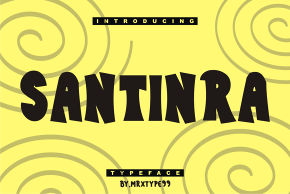 Santinra: A Bold Display Font for Modern Web Design