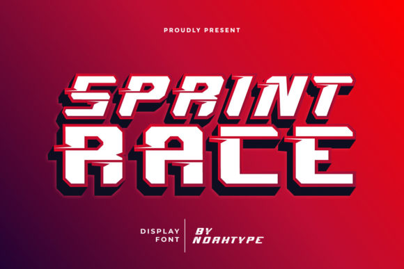 Sprint Race Font: A Display Typeface for Digital Momentum